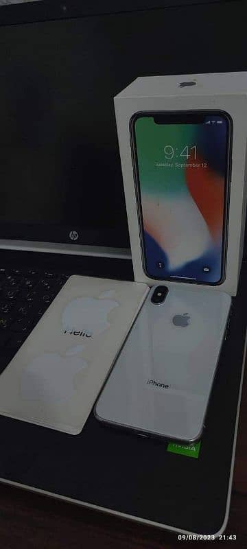 Iphone x pta approved 256gb my whatsapp number ( 03405184073 ) 1