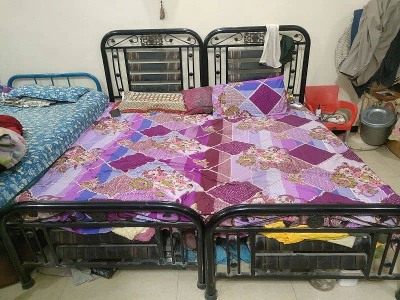 Iron Bed Set For Sale 1