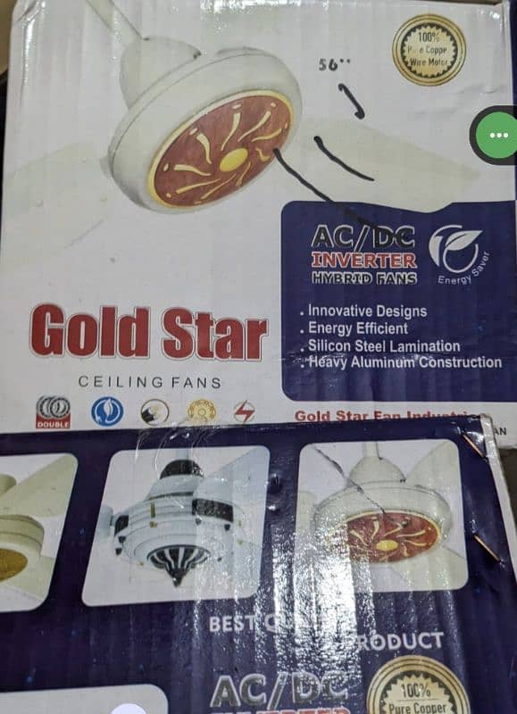 Gold star AC DC ceiling fans 4