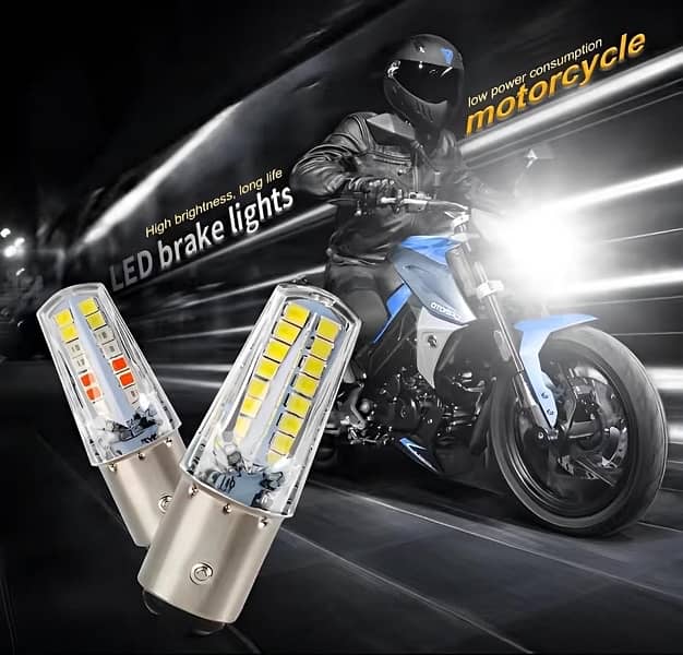 LED Backlight Bulb 6 Functions, 4 Colours Perfect For Bikes, Cars 1