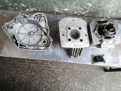 Honda H100S 87 model head cylinder clutch side