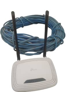 Tp link TL-WR841N V9 Router with 15 m cable