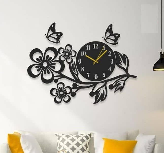 Flower Design wall clock 2