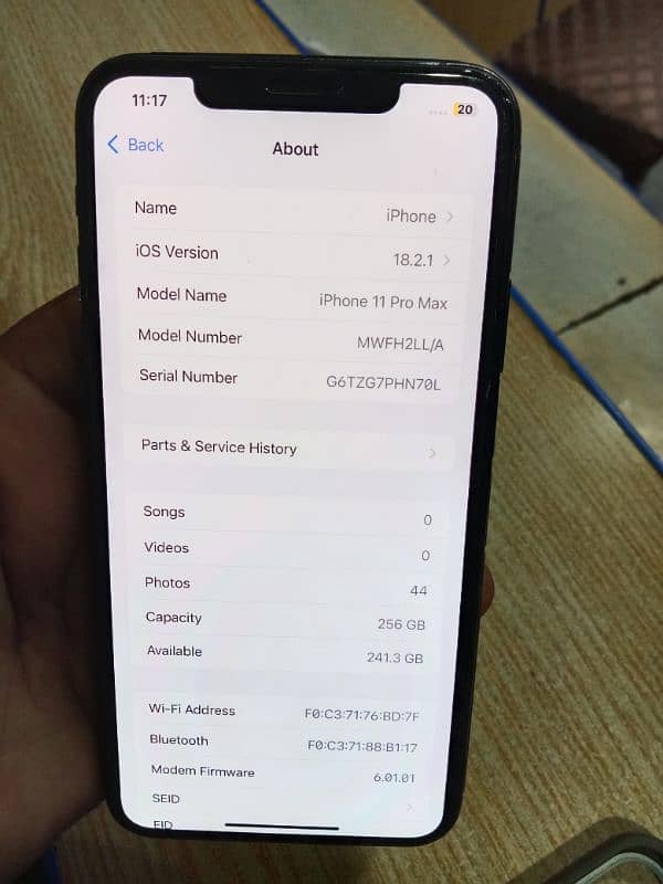 iPhone 11pro max 256/gb non pta jv 4