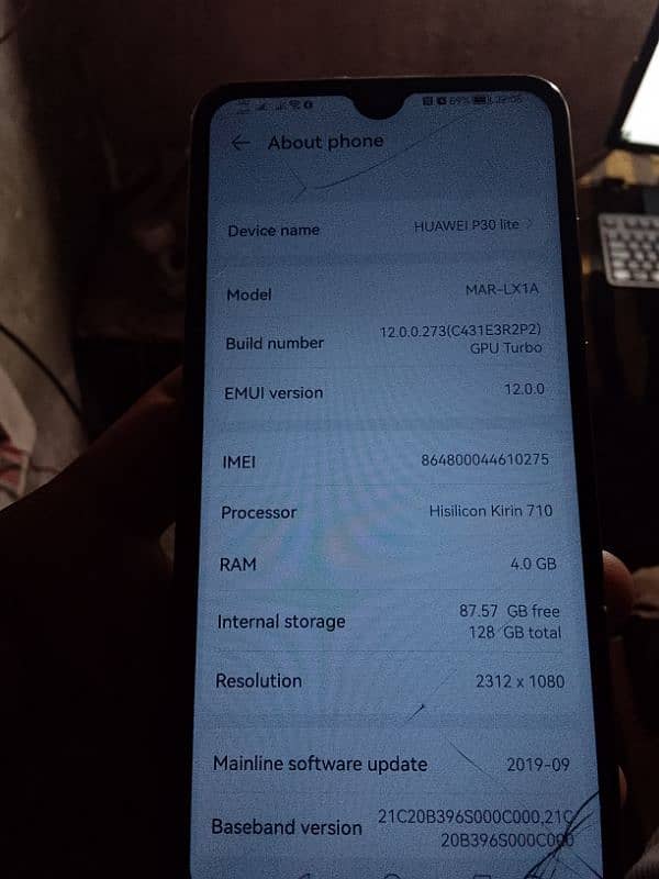 HUAWEI P30 lite 4 ram 128 gb 6