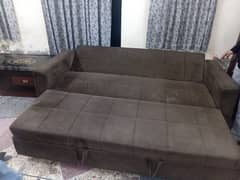 Double Sofa Bed / L Shape Sofa / 3 seater sofa Bed Set