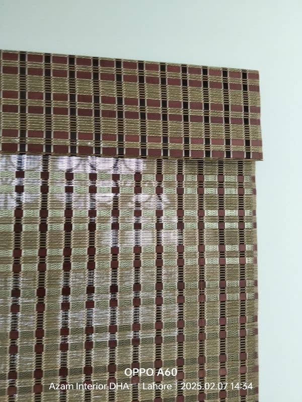 Zebra blinds Roller blinds wooden floor glass paper frosting tinting 4