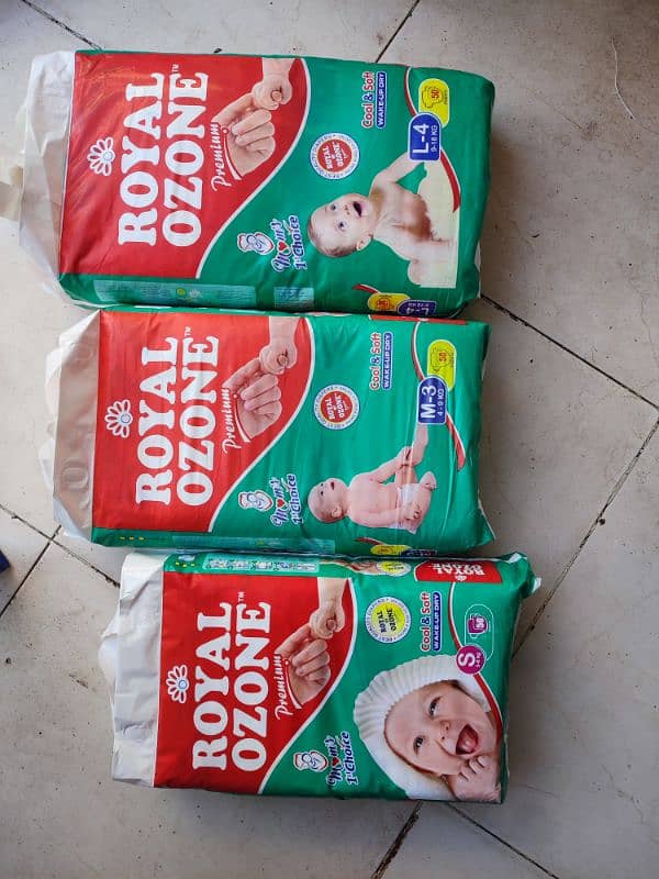 Royal ozone And bona papa baby diaper All Size Available 0