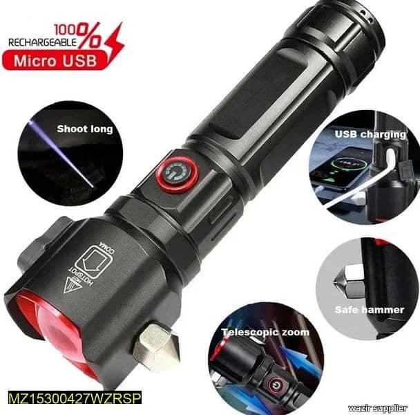 Rechargeable LED Torch Light 6