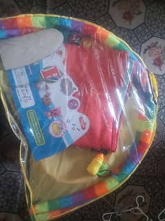 baby carrycot and playing mat