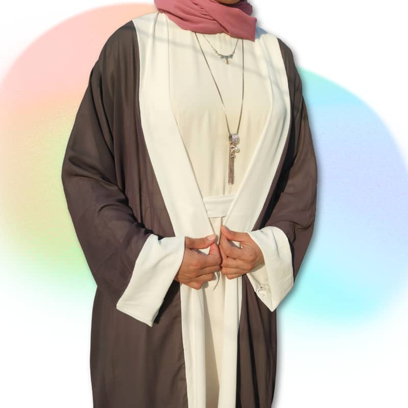 Double Layer Abaya - Seperate Inner and Upper - Deliver Available 11