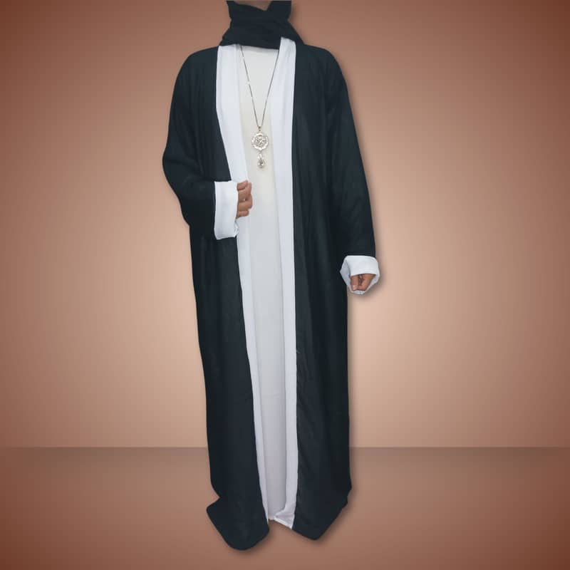 Double Layer Abaya - Seperate Inner and Upper - Deliver Available 13