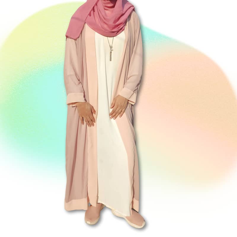 Double Layer Abaya - Seperate Inner and Upper - Deliver Available 15