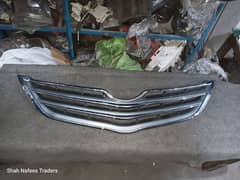 Toyota Belta front bumper show grill in Chrome - Belta Front Grill