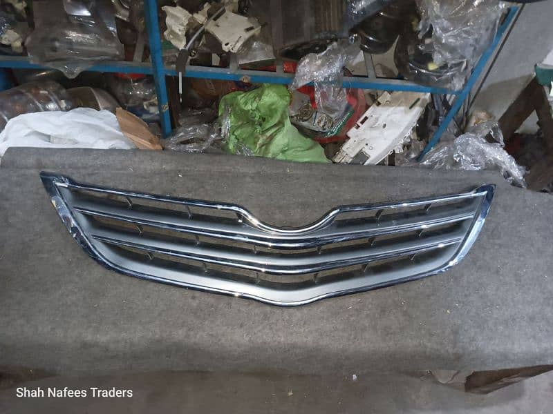 Toyota Belta front bumper show grill in Chrome - Belta Front Grill 0