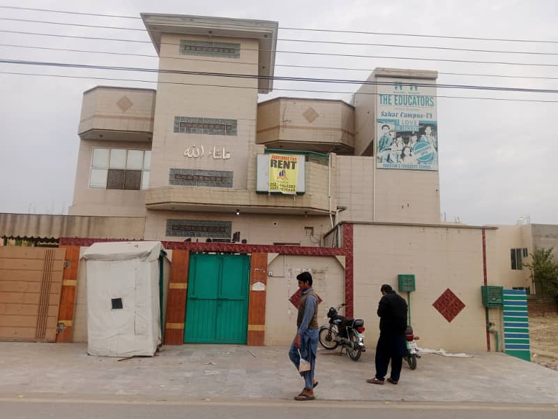 1 kanal Sami commercial building For Rent in johar Town ph 2 0