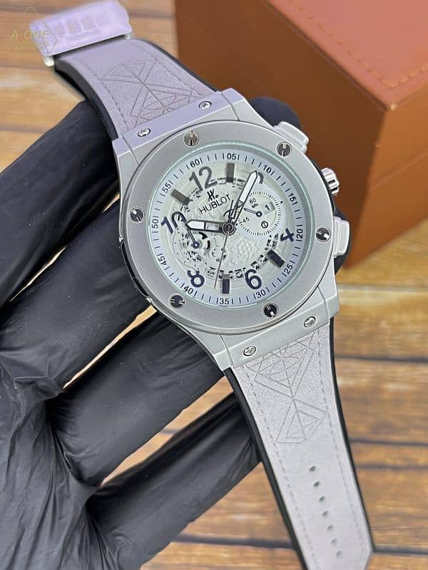 Aa1 Hublot Stylish Watch – Silver (without Box)(03166285006) 1