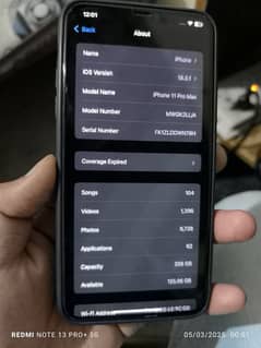 iPhone 11 Pro Max 256 GB Non PTA. (100% Genuine)