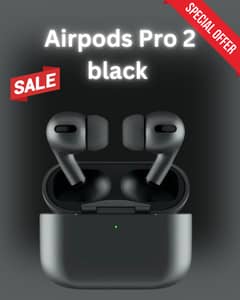 Airpods Pro 2nd Generation Black Edition with wireless charging ca