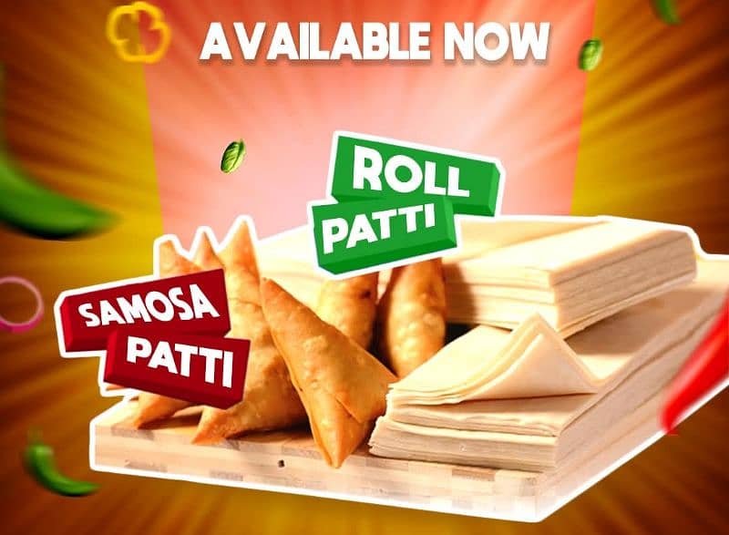 Samosa Patti & Roll Patti Available Now 0