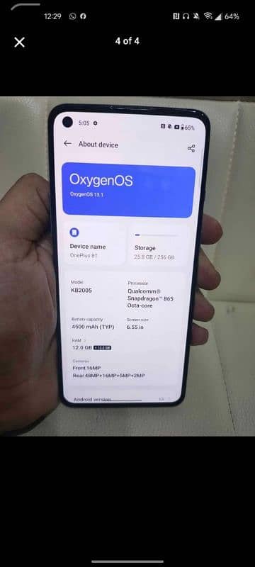 Oneplus 8t 12/256 With Box Approved 5