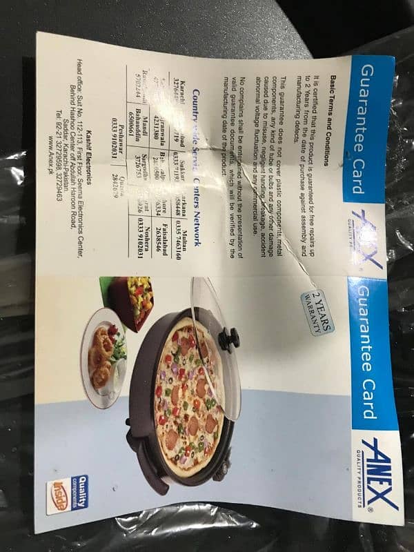 Anex pizza maker slightly used 0