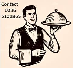 WAITER REQUIRED FULL TIME