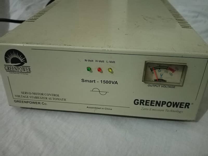 Green Power Smart - 1500VA, Servo Motor Control Voltage Stabilizer Au 0