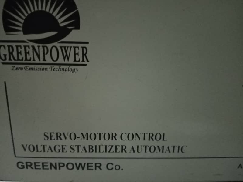 Green Power Smart - 1500VA, Servo Motor Control Voltage Stabilizer Au 4