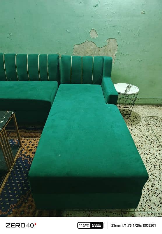 L shaped sofa 0