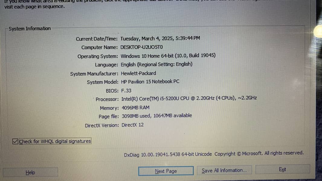 HP Pavalion 15 Notebook Core i5 5th Generation Laptop 4