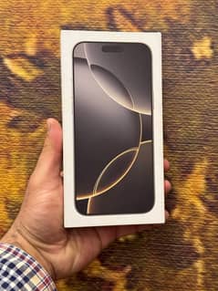 IPhone 16Pro Max 256GB LLA Natural Non PTA Non Active Box Packed