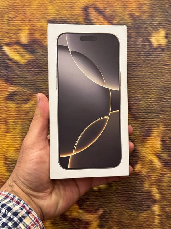 IPhone 16Pro Max 256GB LLA Natural Non PTA Non Active Box Packed 0