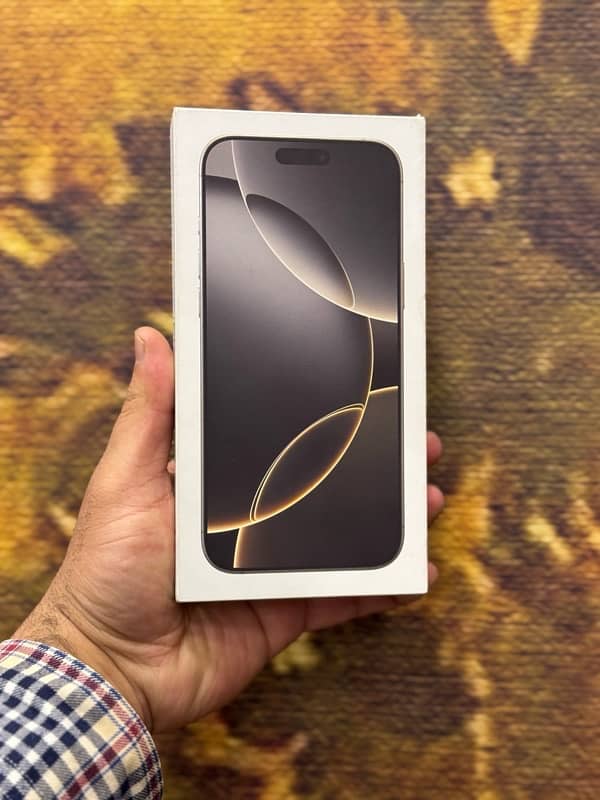 IPhone 16Pro Max 256GB LLA Natural Non PTA Non Active Box Packed 1