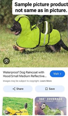 Branded PAW Dog Raincoat – Waterproof, Reflective & Large Size!