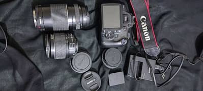 Canon D1200 with 18-55mm lens & 75-300mm best for outdoor shoot