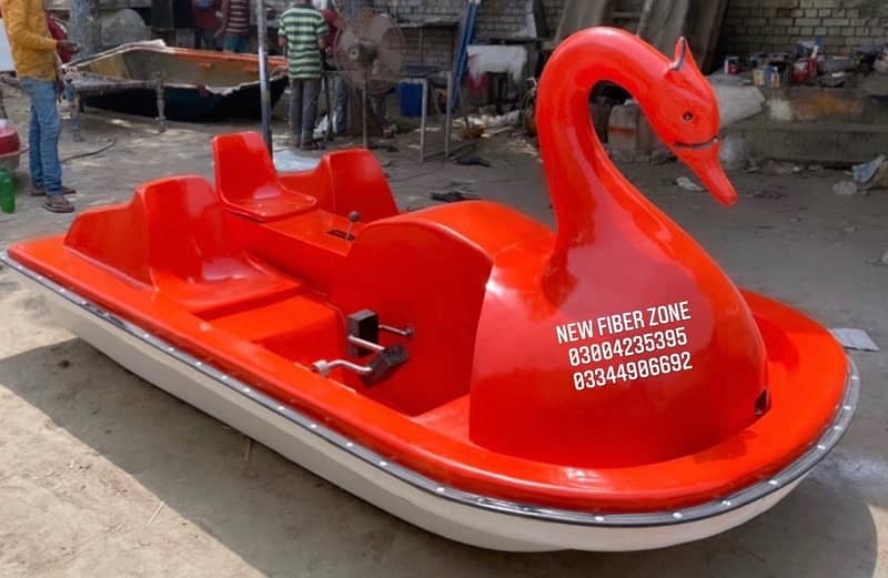 fiberglass duck design paddle boat 1