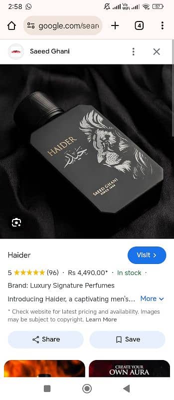 Haider 100% original perfume 0