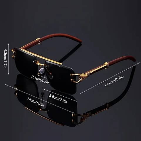 Luxury Rimless Fashion Glasses for Both Men And Women - Anti-Glare, W 7