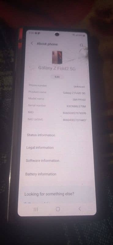 Samsung Galaxy z fold 2 5G 0