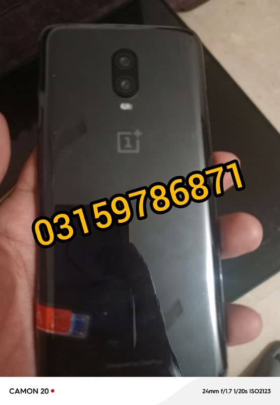 OnePlus 6T 8GB 256GB Dual sim  For seel Condition 10 by 10 03159786871 5