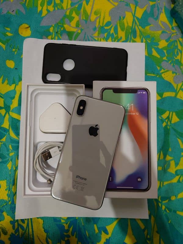 iPhone X 64gb complete box Official PTA Sale Exchange 1