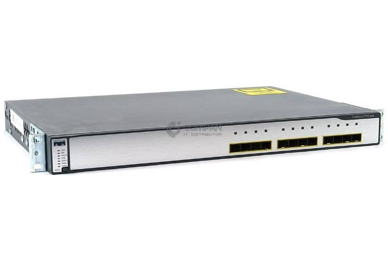 Cisco WS-C3750G-12S All SFP Gigabit Switch Layer3 3