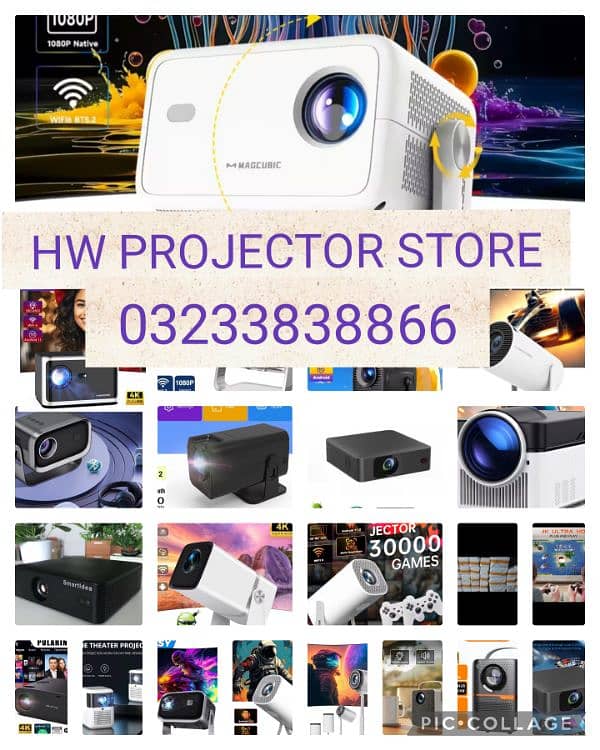 GRAND RAMADAN SALE 50% All ORIGNAL 4K FULL HD ANDROID PROJECTOR CINEMA 0