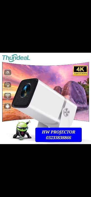 GRAND RAMADAN SALE 50% All ORIGNAL 4K FULL HD ANDROID PROJECTOR CINEMA 2