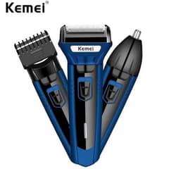 Kemei KM-6330 3 in 1 Professional Hair Trimmer Super Grooming Kit . . .