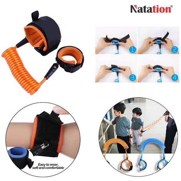 Baby Child Anti Lost Wrist Link Safety Harness Strap Rope, Wristband 5