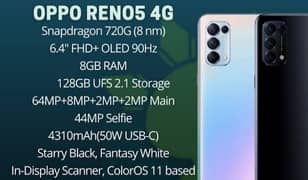 oppo reno 5 complete box 8/128