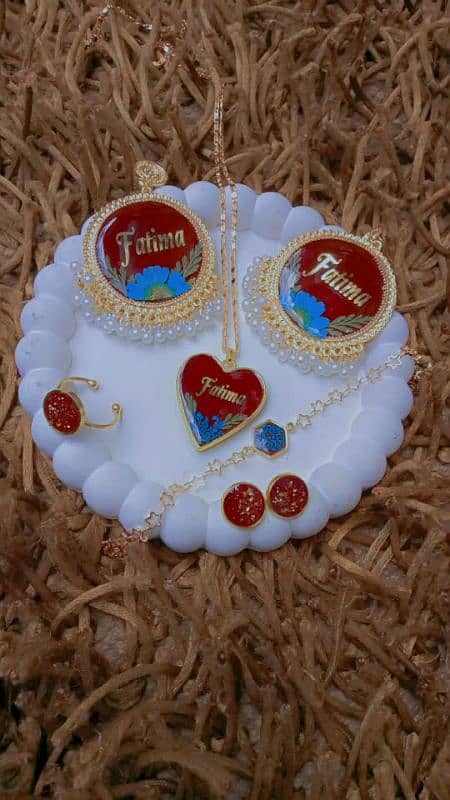 Resin Earings |Blood Preservation| Resin Pandant | Anklet | Bracelet| 5