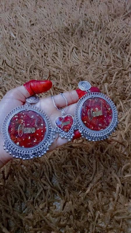 Resin Earings |Blood Preservation| Resin Pandant | Anklet | Bracelet| 16